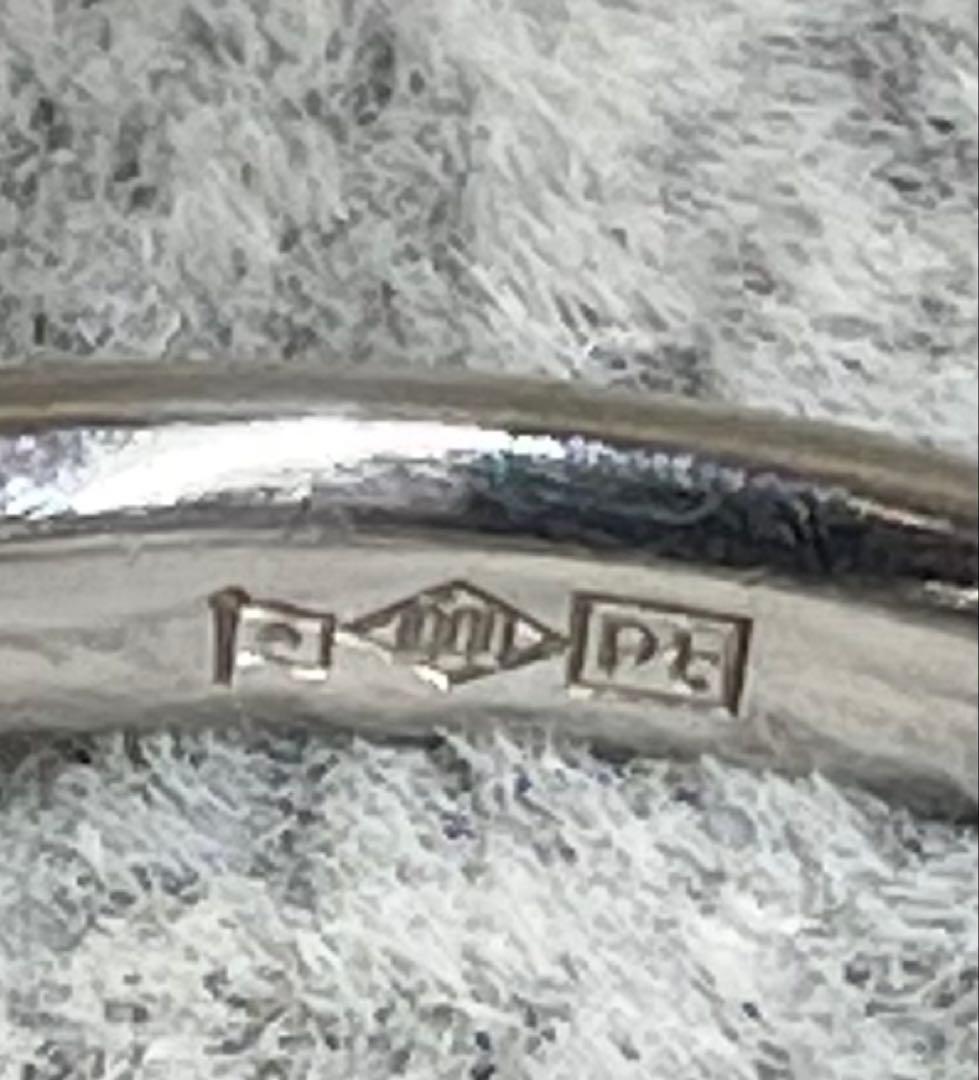 ◇Pt1000◇ダイヤ0.428ct◇プラチナリング◇刻印あり◇約12号◇