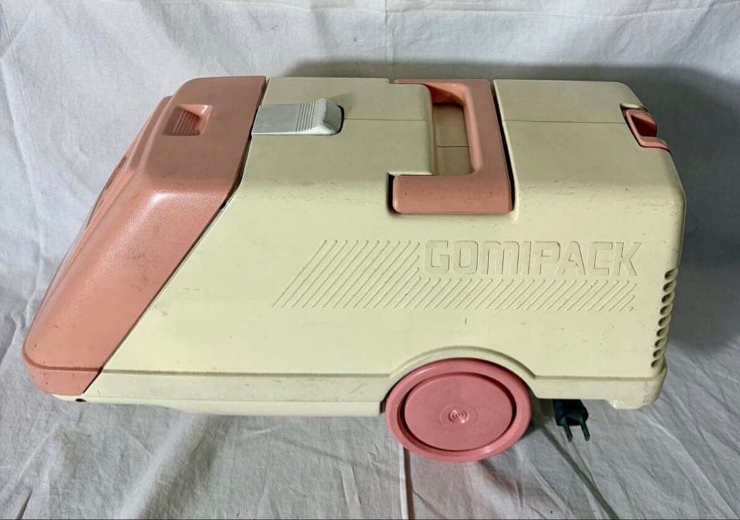 ⑤【当時物】日立 掃除機 CV-F155 昭和57年製 レトロ ピンク