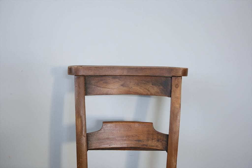 英国アンティーク木製チャペルチェア/チャーチ/ダイニングイス(91-224)