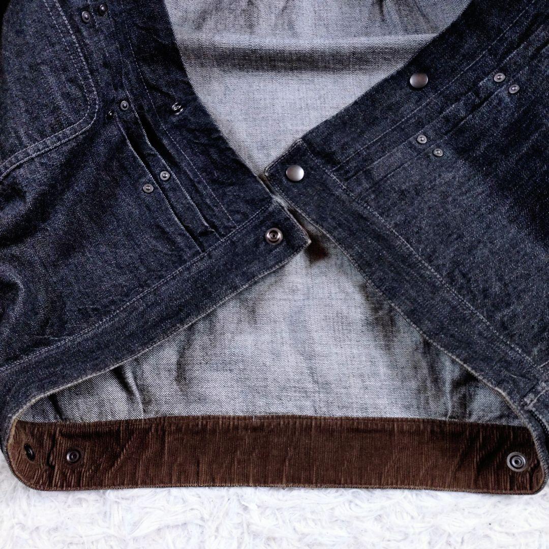 【レア高】WEST RIDE LEATHER CO　バイカーベスト　デニム　黒