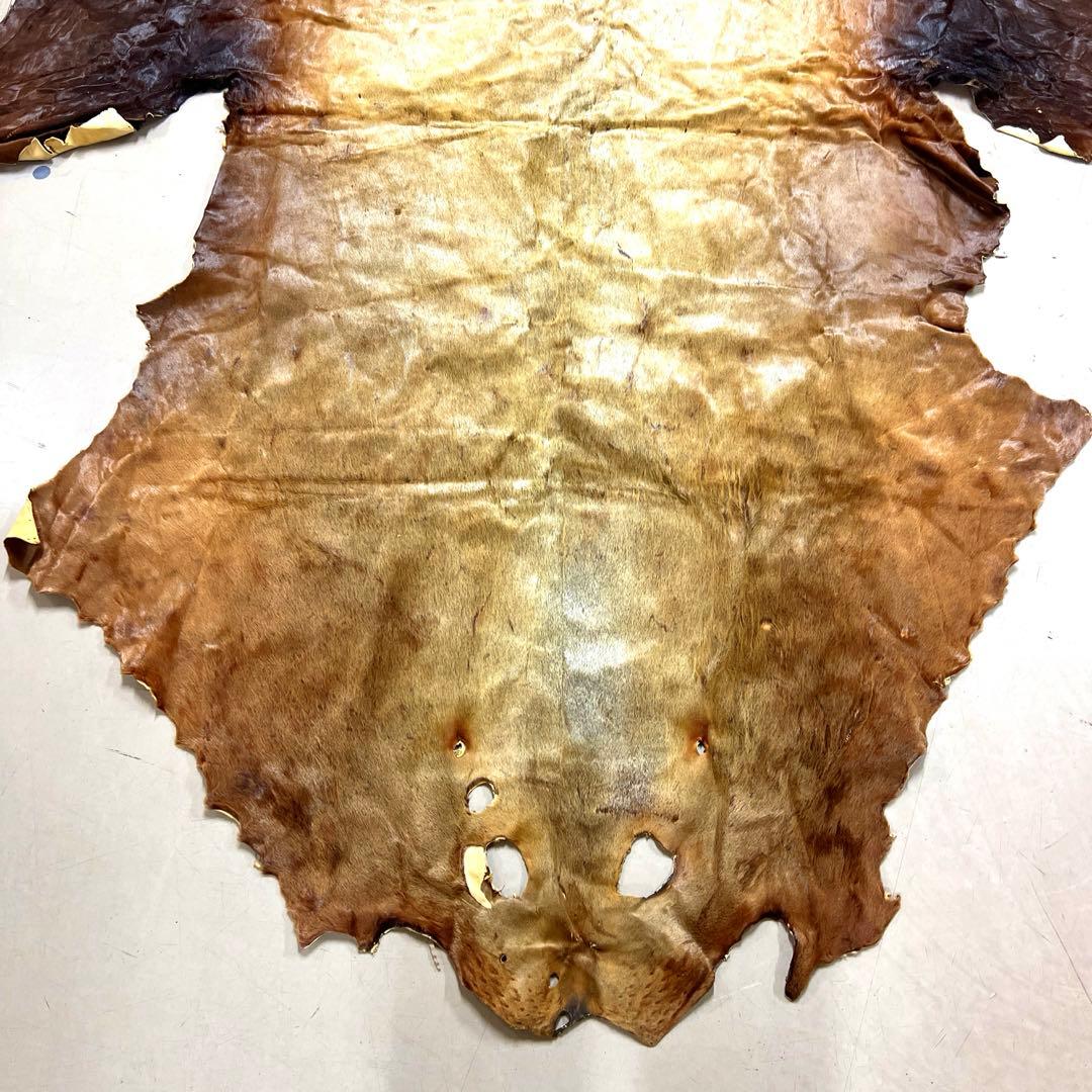 トド毛皮敷物　レザー皮革　海馬　北欧　ファーラグマット　チェア　ソファー　原料⑬