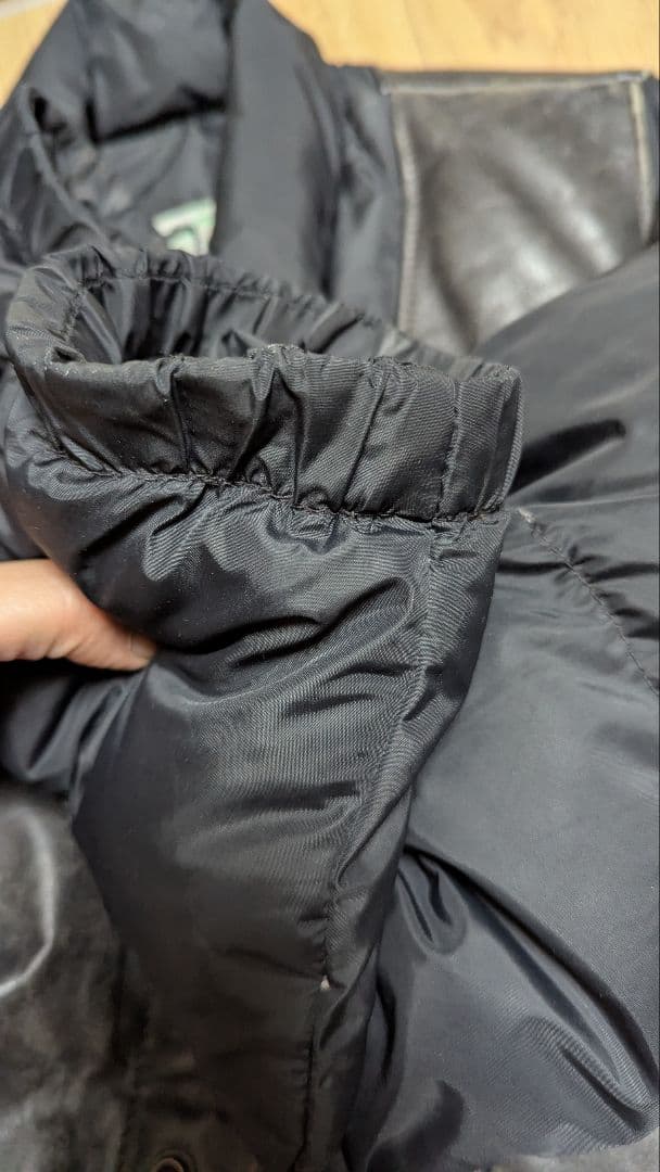 Schott レザー×ダウン 2WAY ジャケット サイズ42