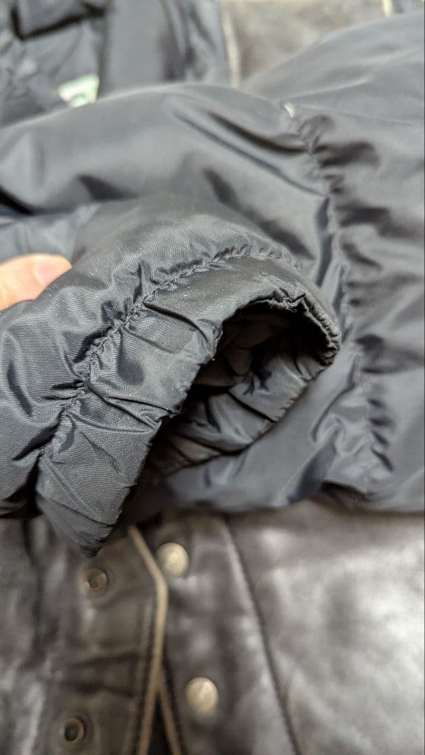 Schott レザー×ダウン 2WAY ジャケット サイズ42