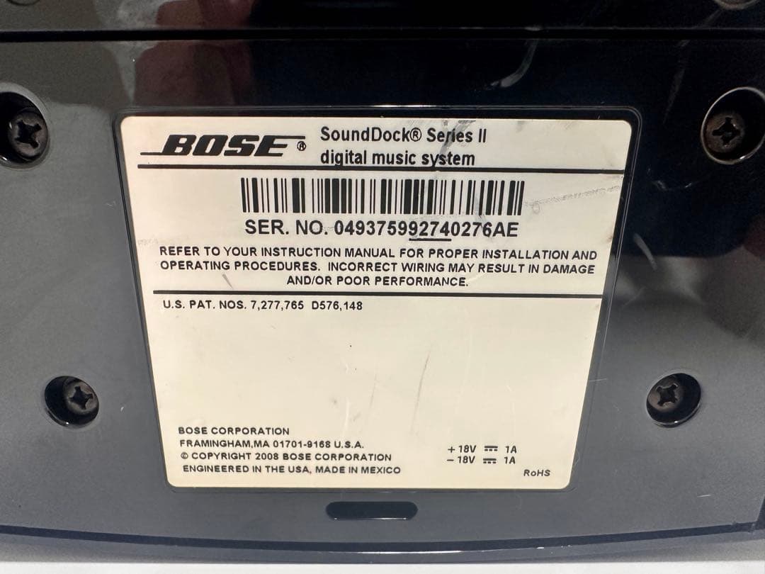 BOSEサウンドドックシリーズ２ デジタルミュージックシステム ブラック