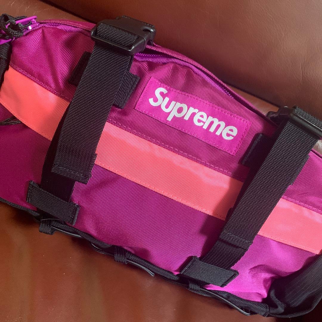 美品★Supreme ボディバッグ ショルダーバッグ　ピンクパープル