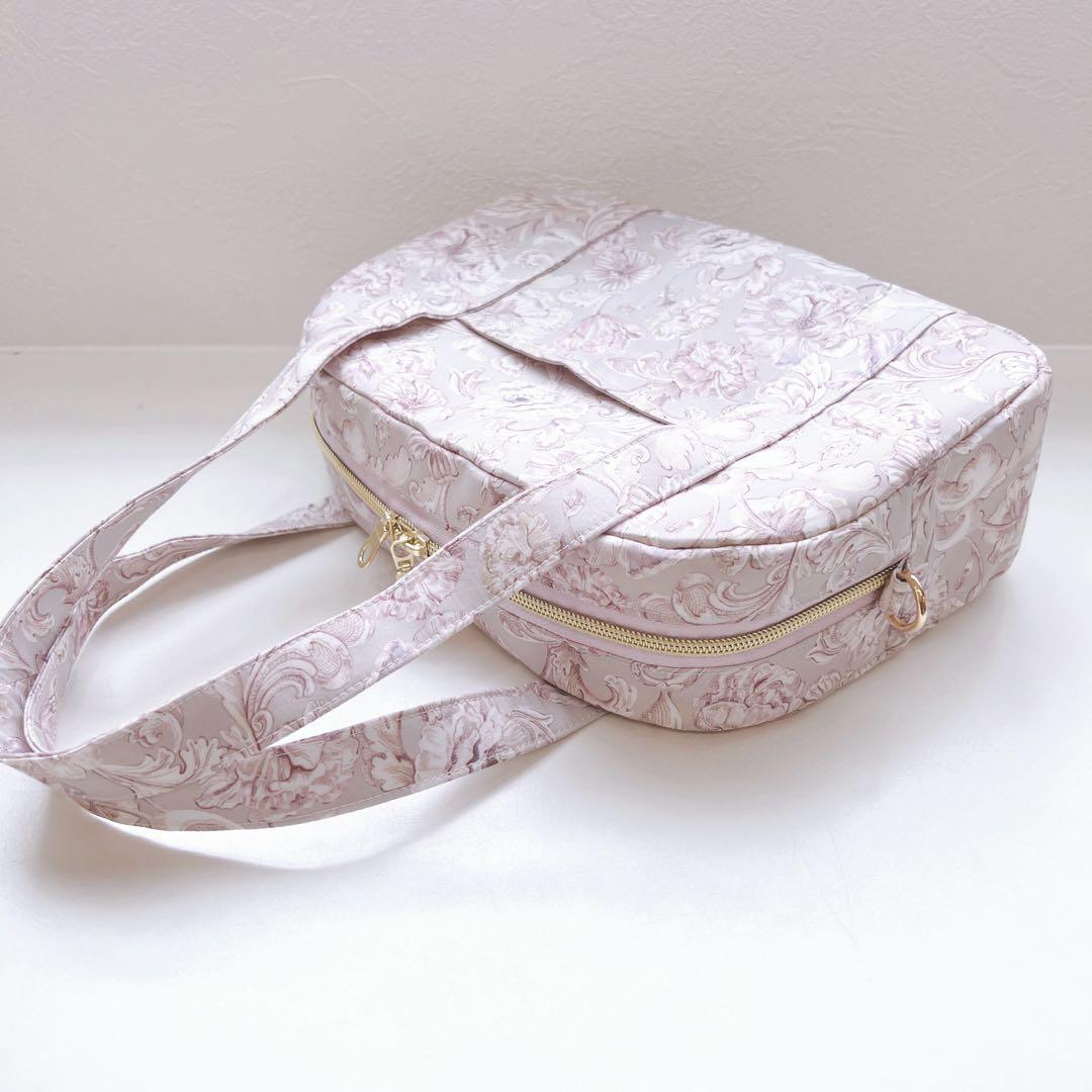 のりページ☆リバティアレキサンダーマーブルグレーブルームバッグ