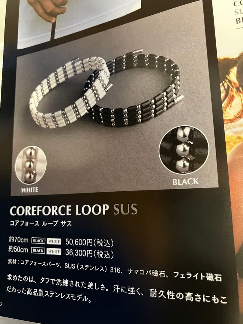 が*る様 コアフォースループ　SUS ホワイトCFL50