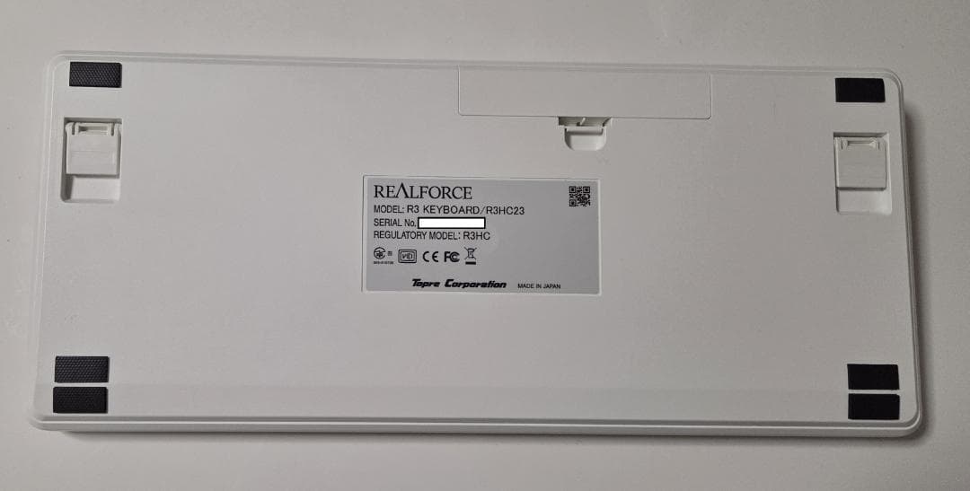 Realforce キーボード R3HC23（白、日本語テンキーレス、30g）1