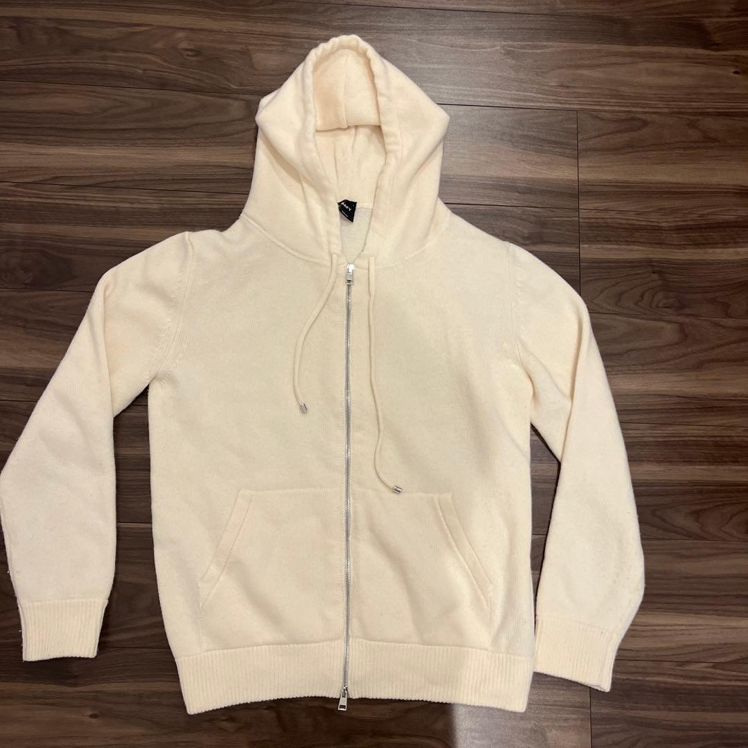 BAFY バフィー　ウール ジップアップ ニットパーカ