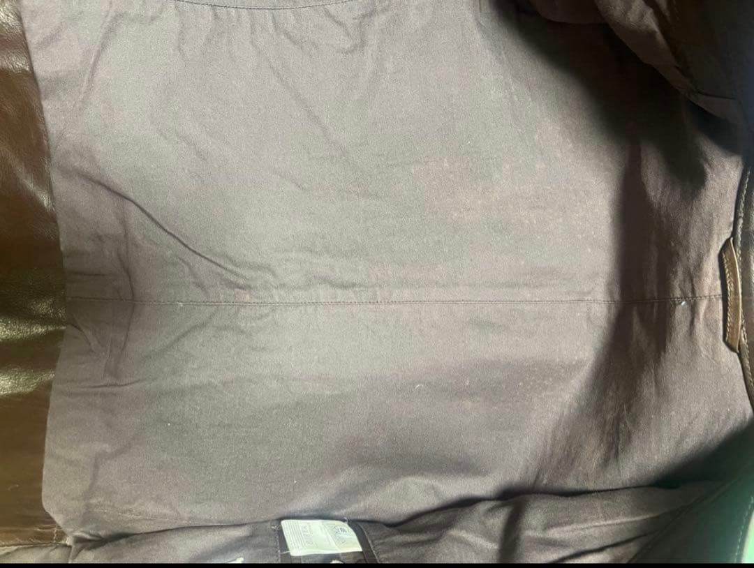 マルジェラ　レザー　ライダース　八の字　ブラウン　46 本人期　2006年