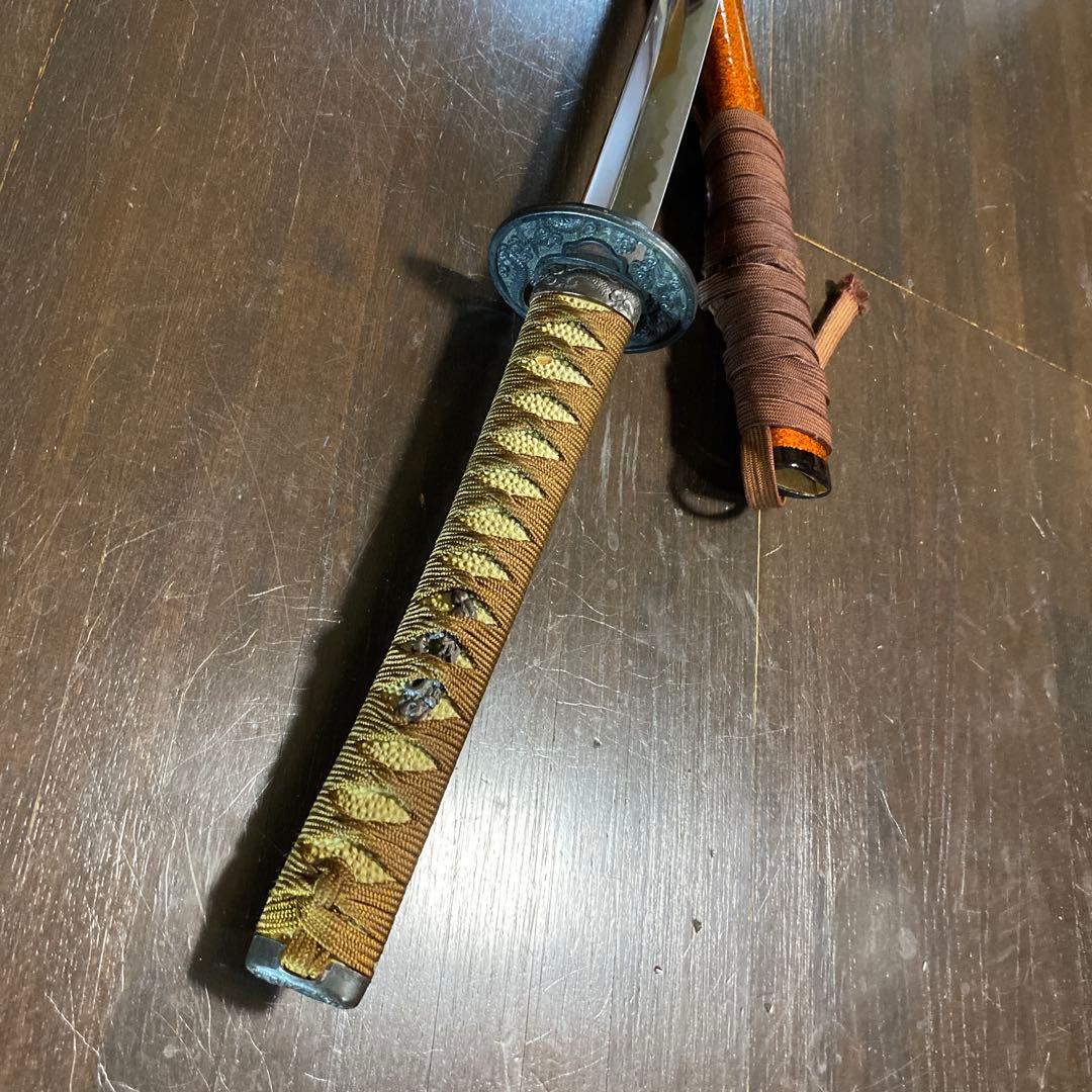 模造刀 茶柄 雲龍楕円鍔 梨地呂鞘