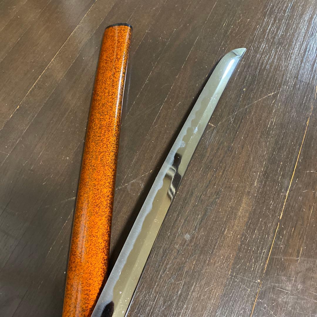 模造刀 茶柄 雲龍楕円鍔 梨地呂鞘