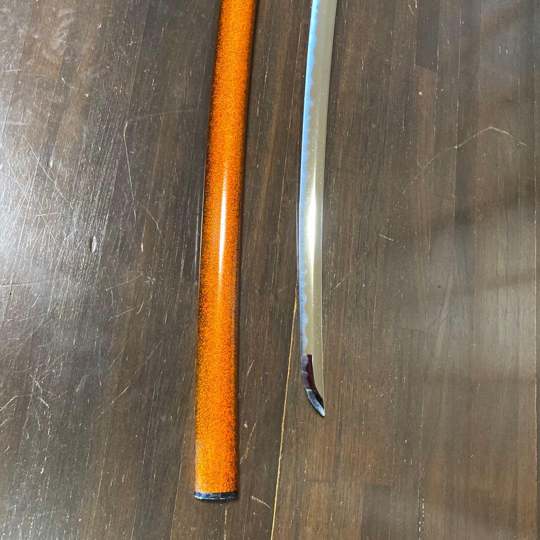 模造刀 茶柄 雲龍楕円鍔 梨地呂鞘