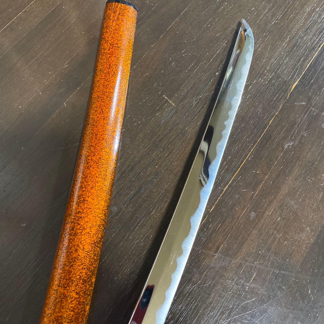 模造刀 茶柄 雲龍楕円鍔 梨地呂鞘