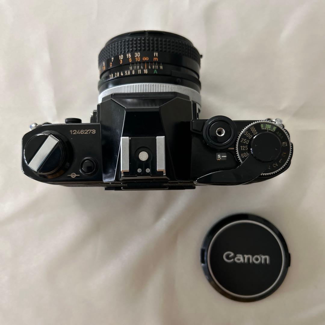 キャノンAE-1 BLACK & FD50mm f1.8 s.c.