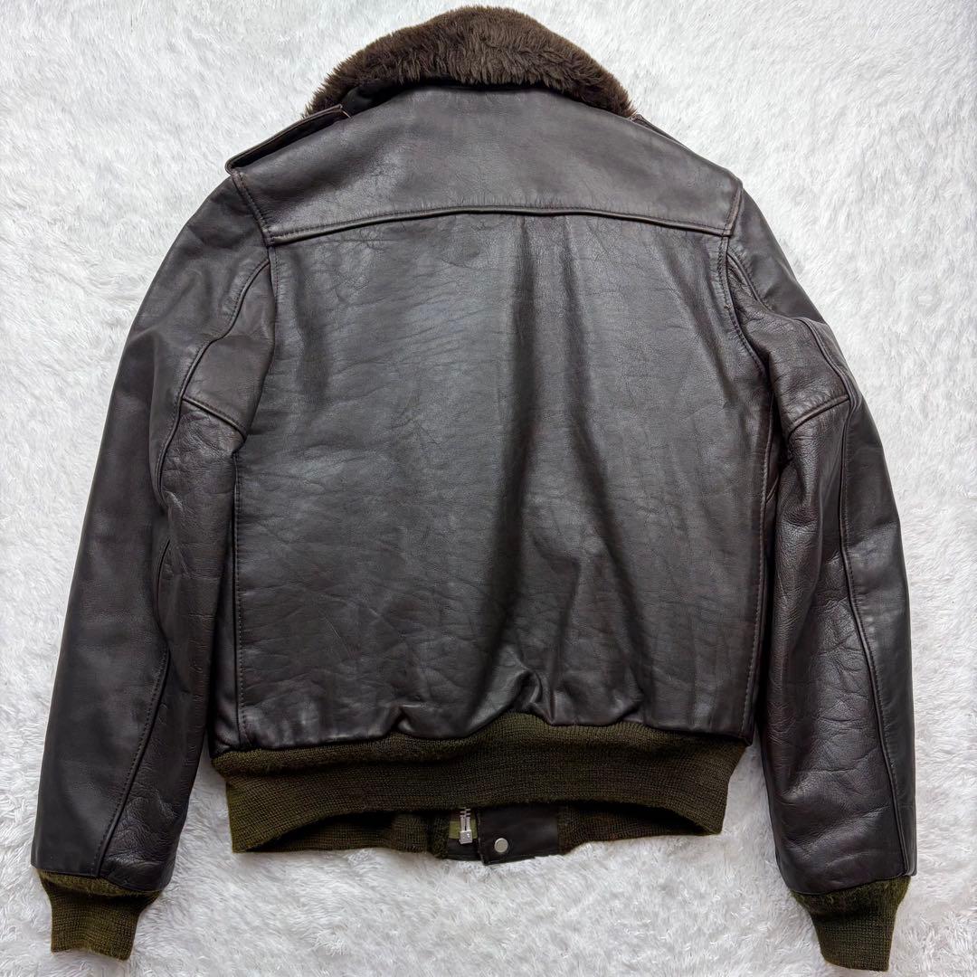 ショット G-1 レザー フライトジャケット 短丈 USA製 ボア ヴィンテージ