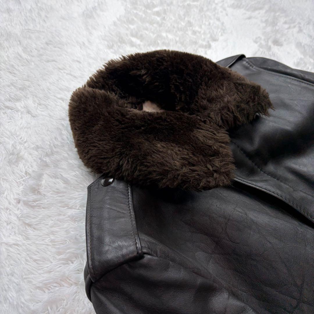 ショット G-1 レザー フライトジャケット 短丈 USA製 ボア ヴィンテージ