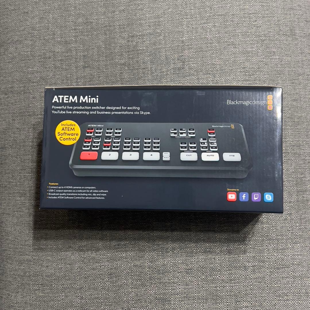 【ほぼ未使用(接続確認のみ)】ATEM Mini