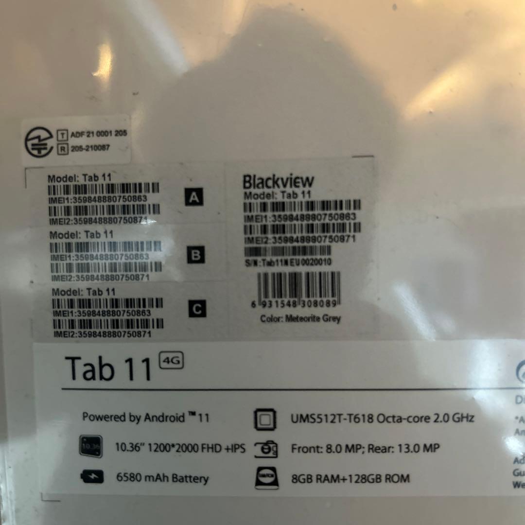 新品未開封　Blackview Tab 11 タブレット 128GB