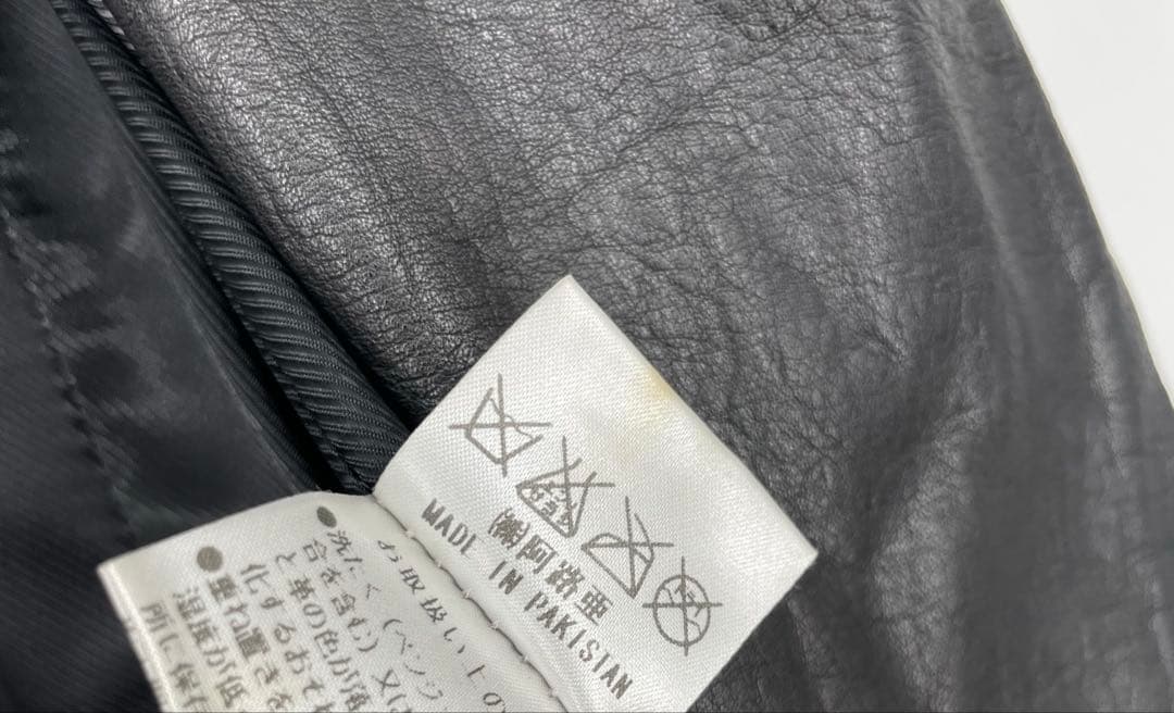 ヤスユキイシイ　レザーコート　M　ラムレザー