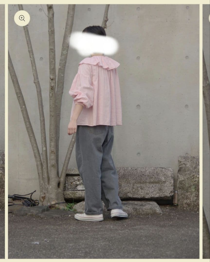 ガーゼのゴムそで口ブラウス pot and tea　45rpm