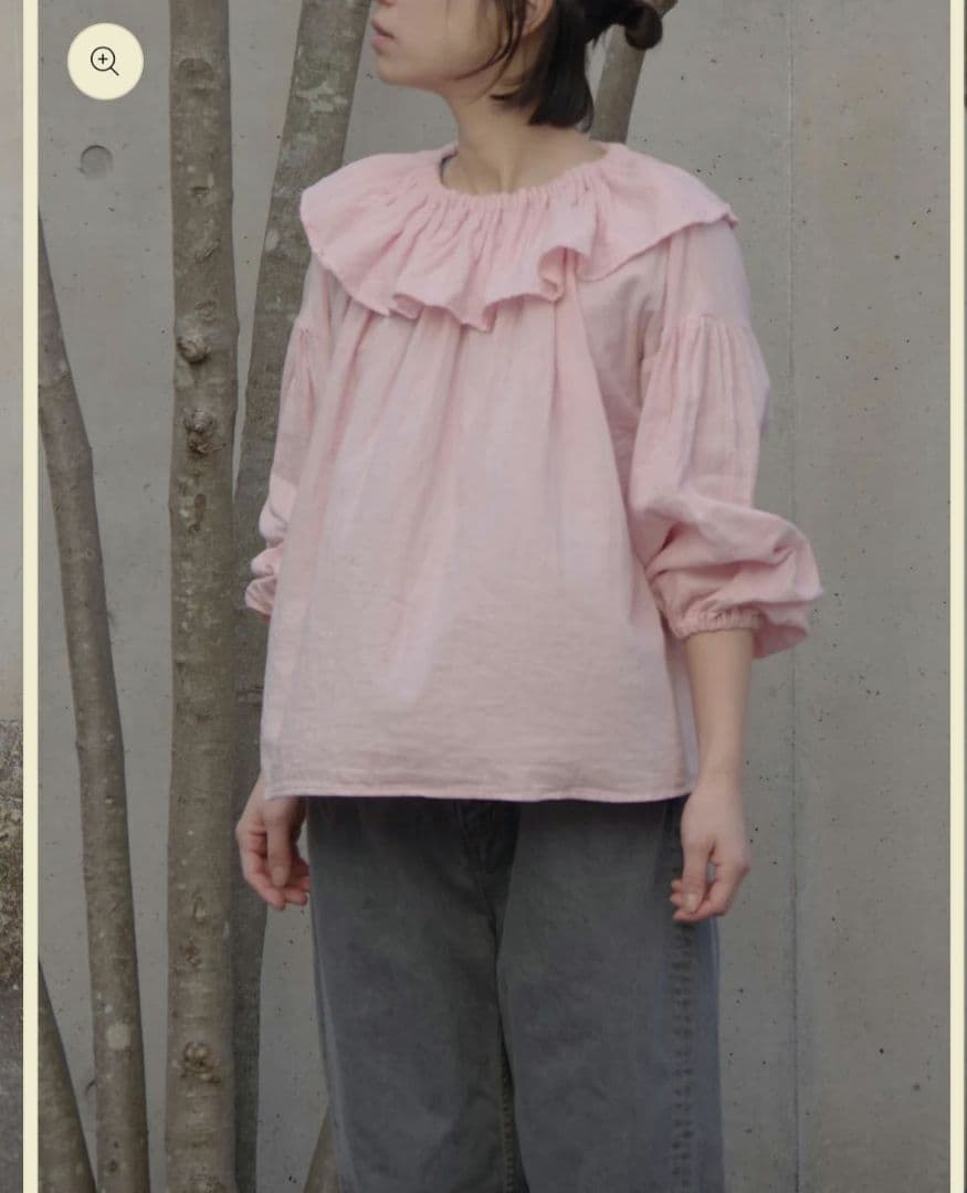 ガーゼのゴムそで口ブラウス pot and tea　45rpm