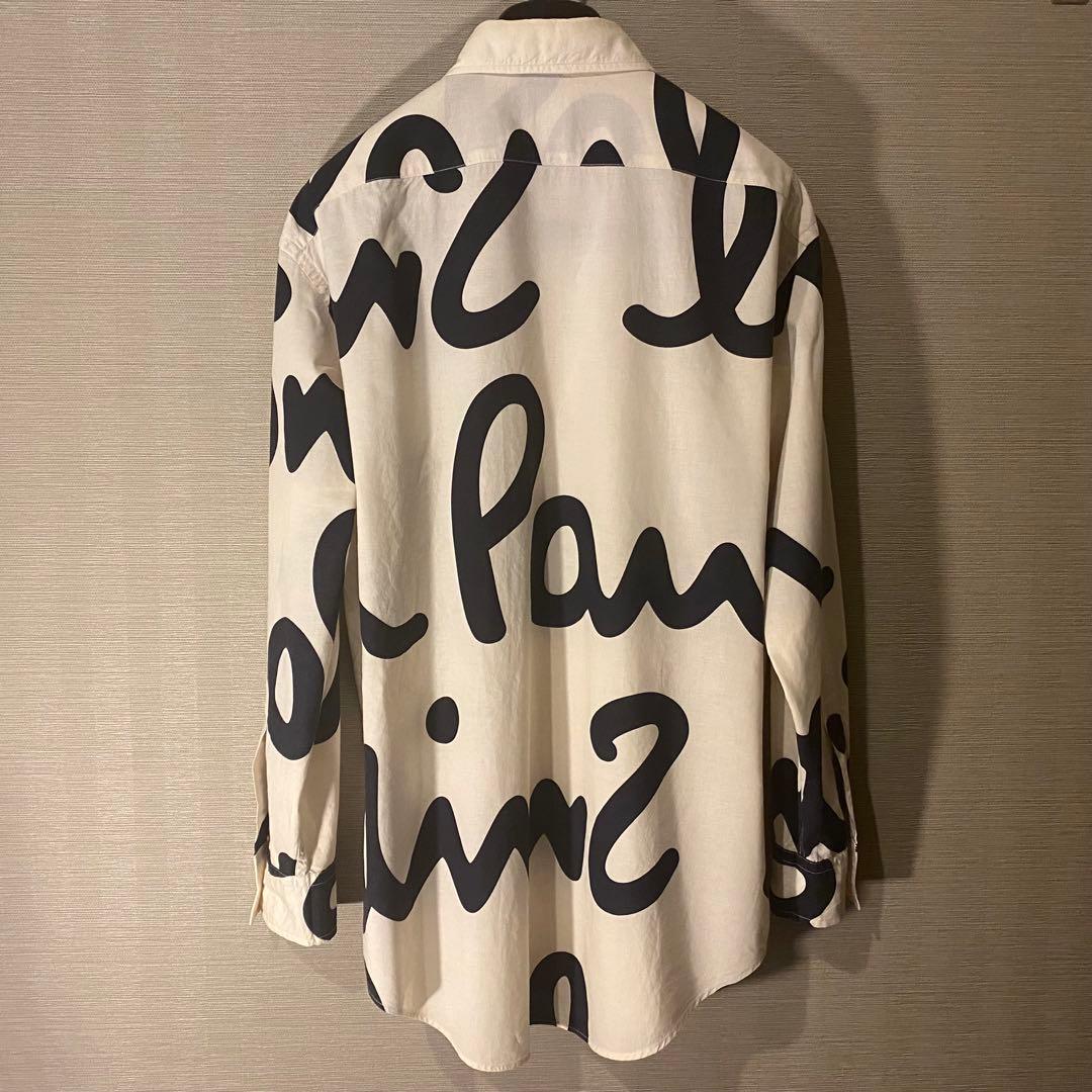 美品 ポールスミス paulsmith メンズ シャツ ビックロゴ
