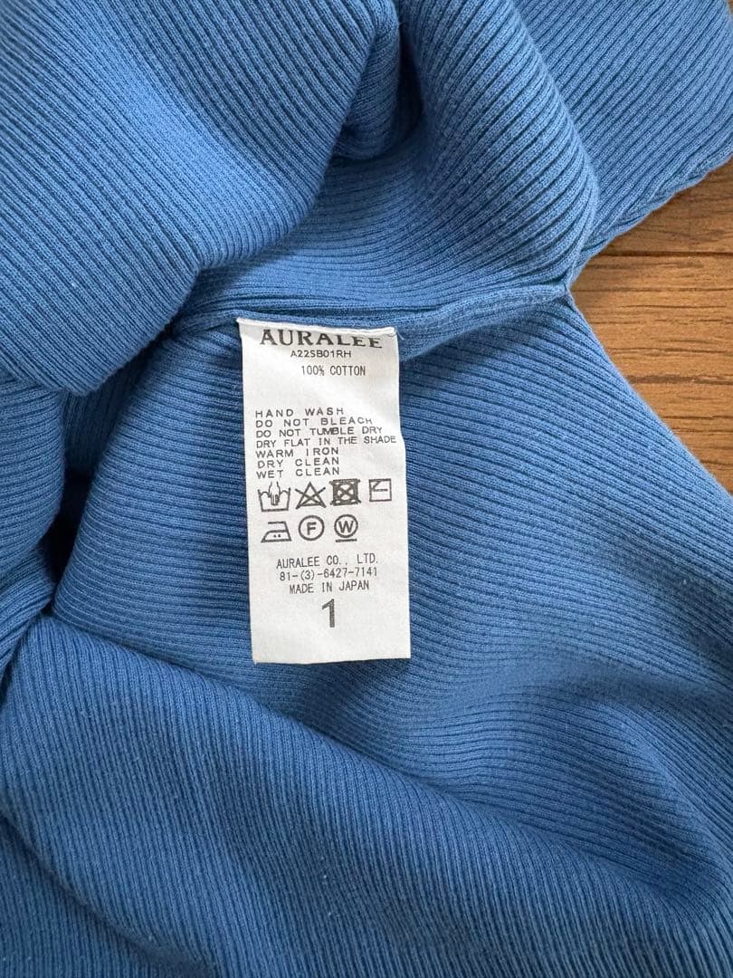 AURALEE ×RonHerman オーラリー ギザボートネック プルオーバー