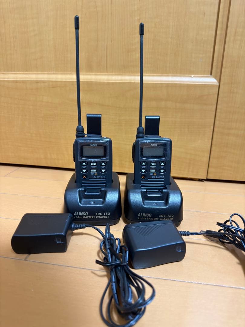 ほぼ新品【3台セット】アルインコ特定小電力トランシーバー DJ-CH272