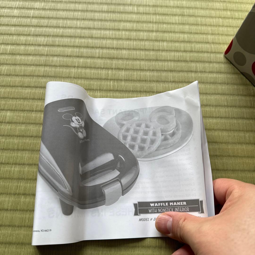 【新品未使用】ミッキーマウス ワッフルメーカー