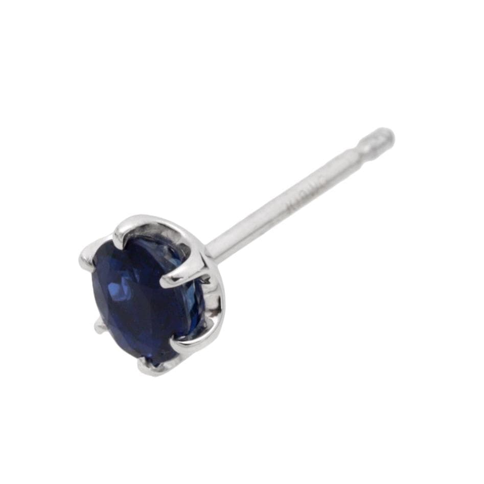 【＊片方のみ＊】K18WG サファイヤ0.63ct　ピアス