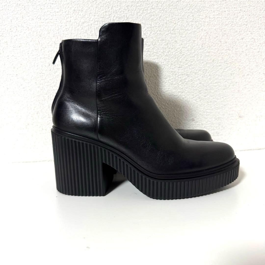 ECOO エコー ブーツ FLUTED HEEL BACK ZIP BOOT