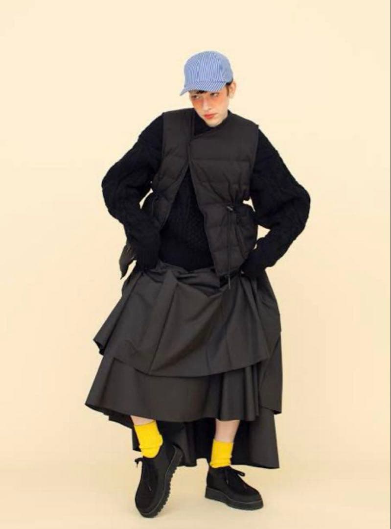 layered pleats skirt ナゴンスタンス