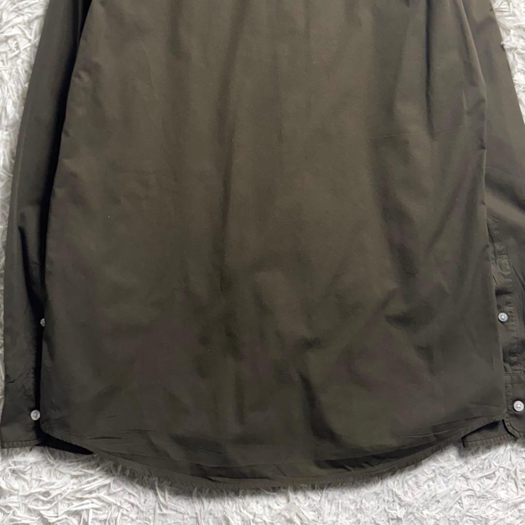 最高級 ラルフローレン パープルレーベル イタリア製 ドレスシャツ オリーブ M