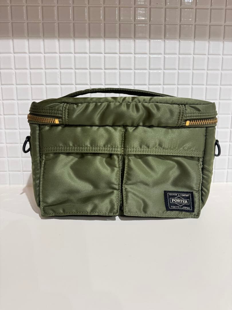 【激レア】超美品 廃盤 ポーター タンカー カメラバッグ S セージグリーン
