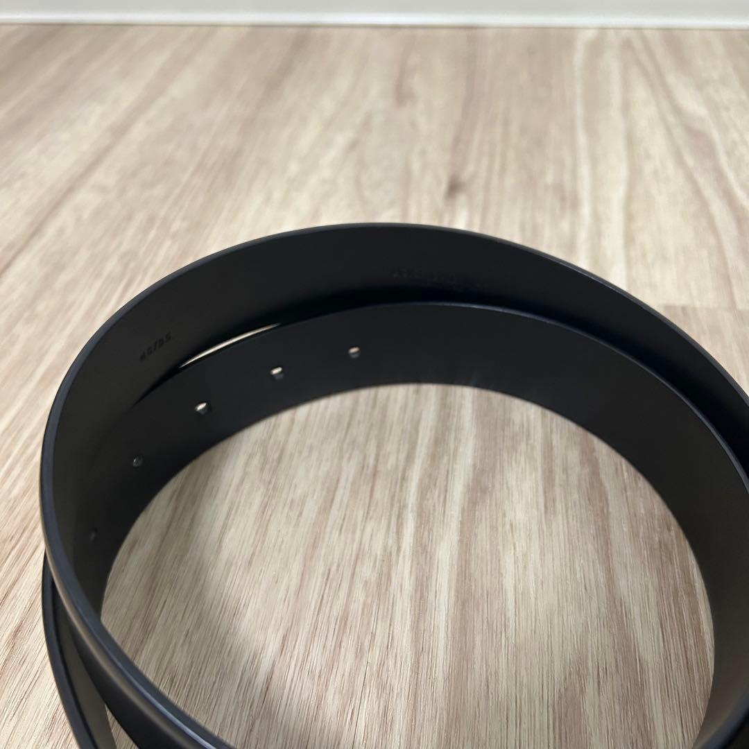 【美品タグ付き】DOLCE&GABBANA 本革ブラックベルト 箱付き