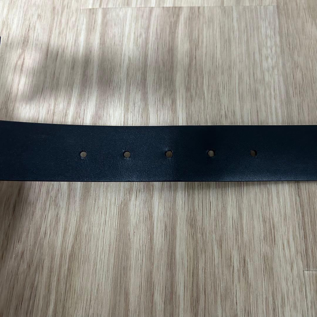 【美品タグ付き】DOLCE&GABBANA 本革ブラックベルト 箱付き