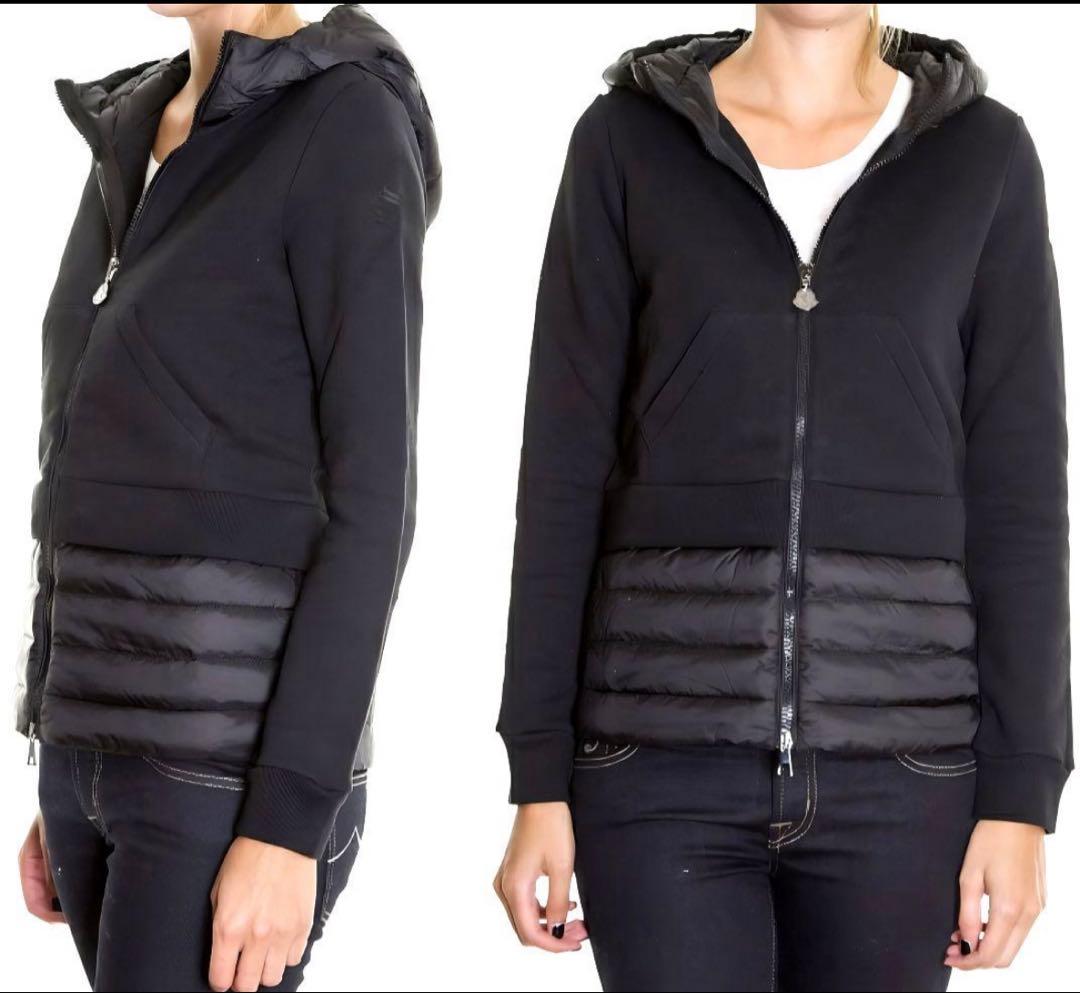 モンクレール マグリア カーディガン ダウン スウェット フード M