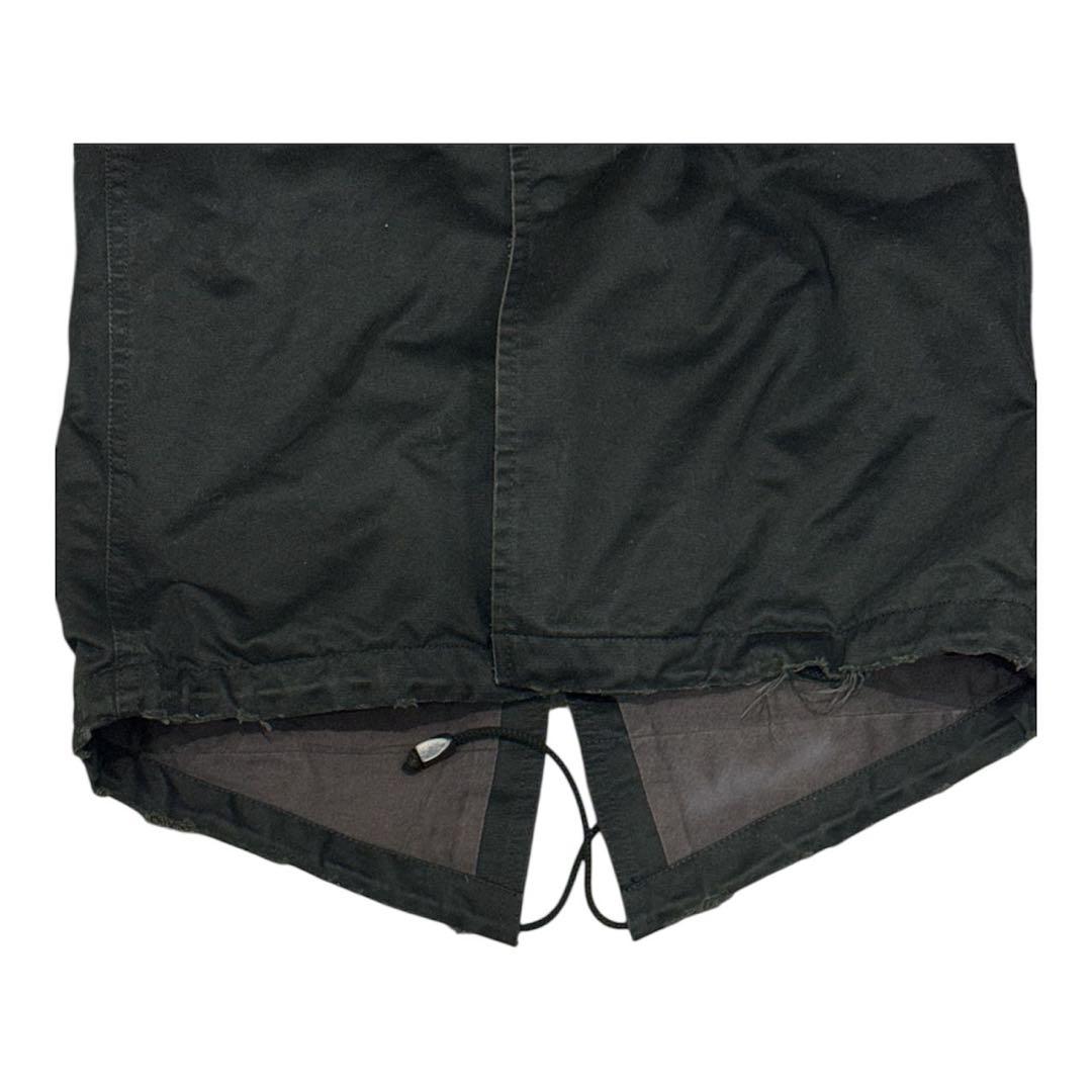 wjk M-52 destroy cotton twill モッズコート 黒