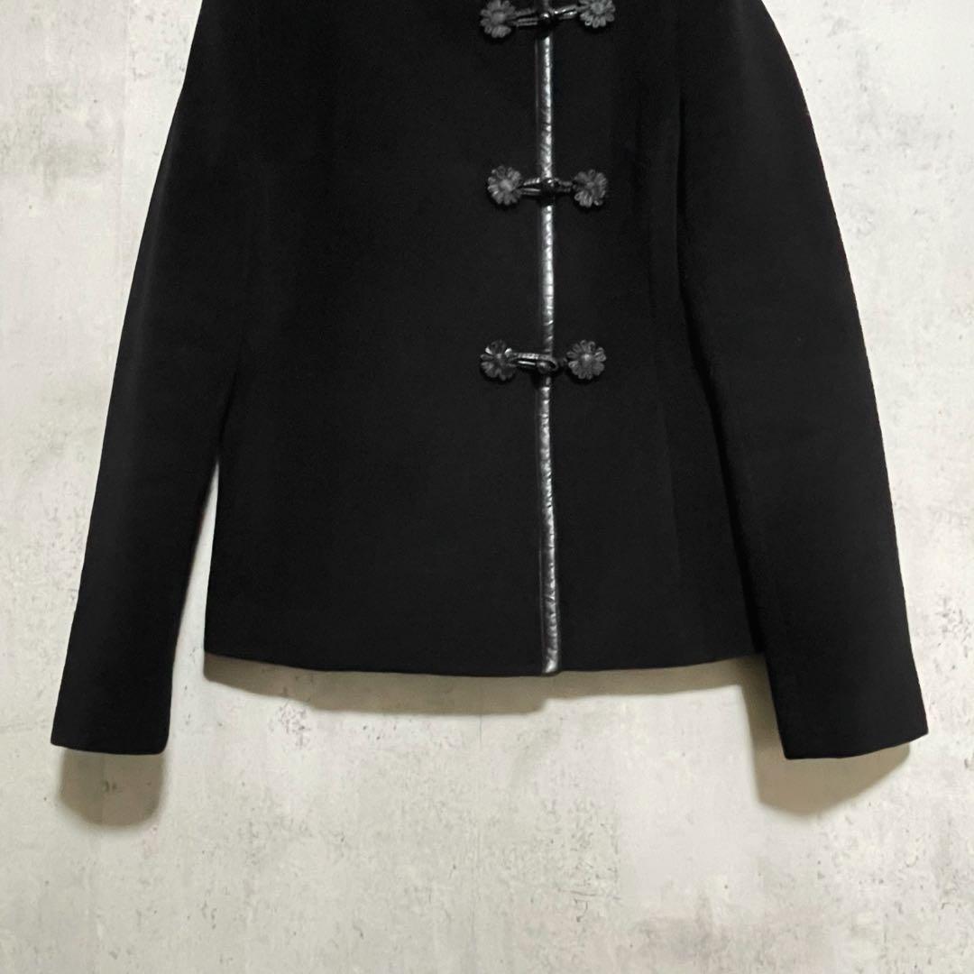 希少　ヴィヴィアンタム アンゴラ混チャイナジャケット 黒 ショートコート