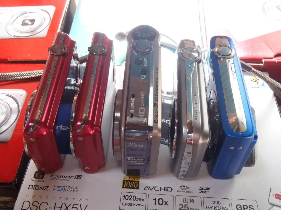 ⭕️動作品❤️4台セット★デジカメ★各メーカー揃い★今は、箱付き＋バッテリー付き