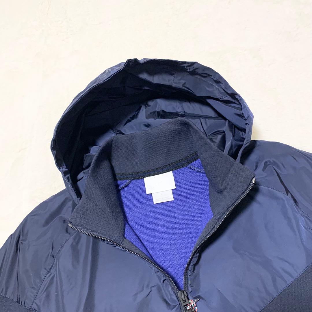 Nike Lab ニット ウィンドランナー パーカー イタリア製 ネイビー L