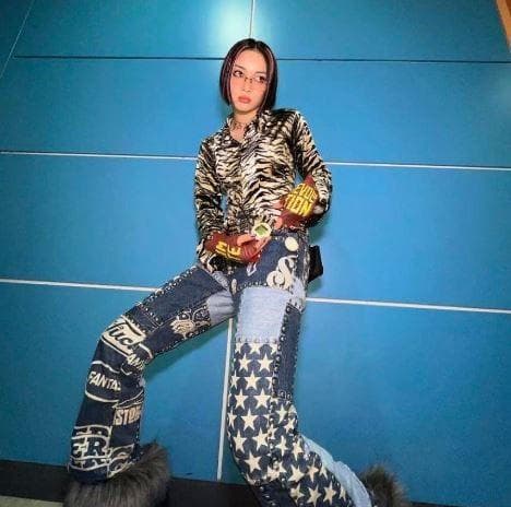 【XG　JURIN着用】ヒステリックグラマー/デニム/パッチワーク/スタッズ