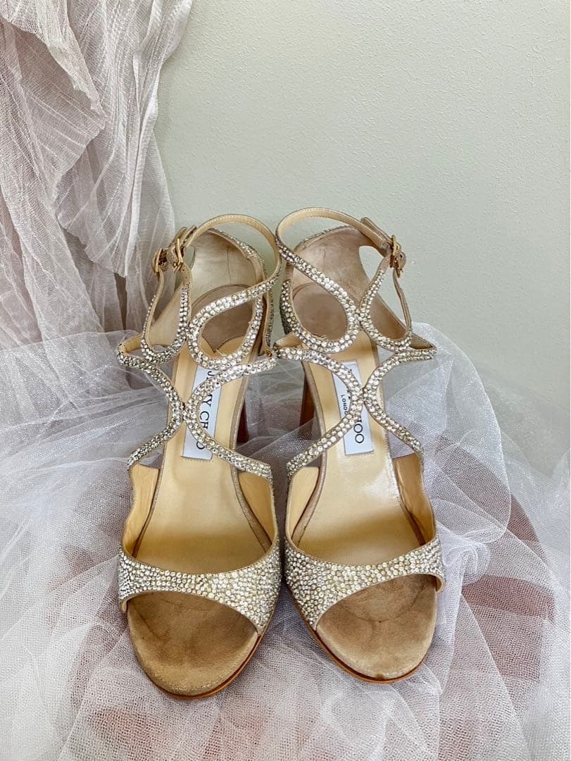 かお⭐︎ 大幅値下げ中！　ジミーチュウ　ブライダルシューズ　39 25cm