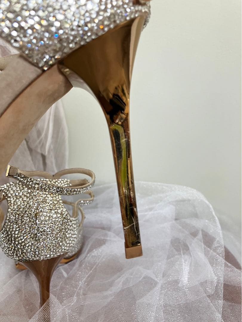 かお⭐︎ 大幅値下げ中！　ジミーチュウ　ブライダルシューズ　39 25cm