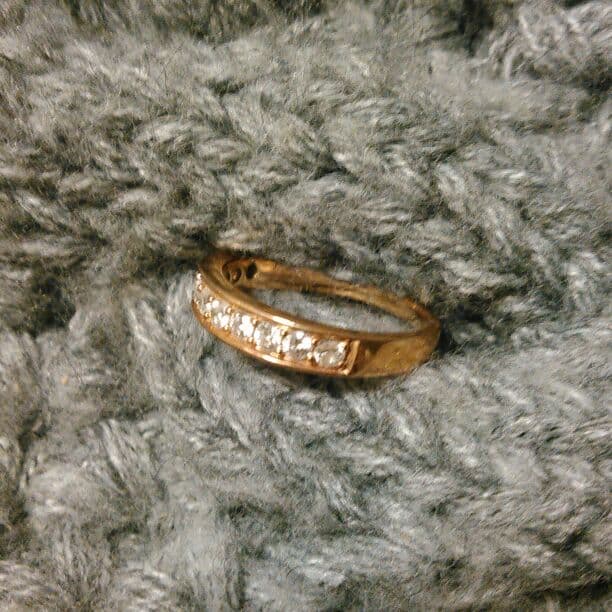 k18　指輪13号？ダイヤ0.5