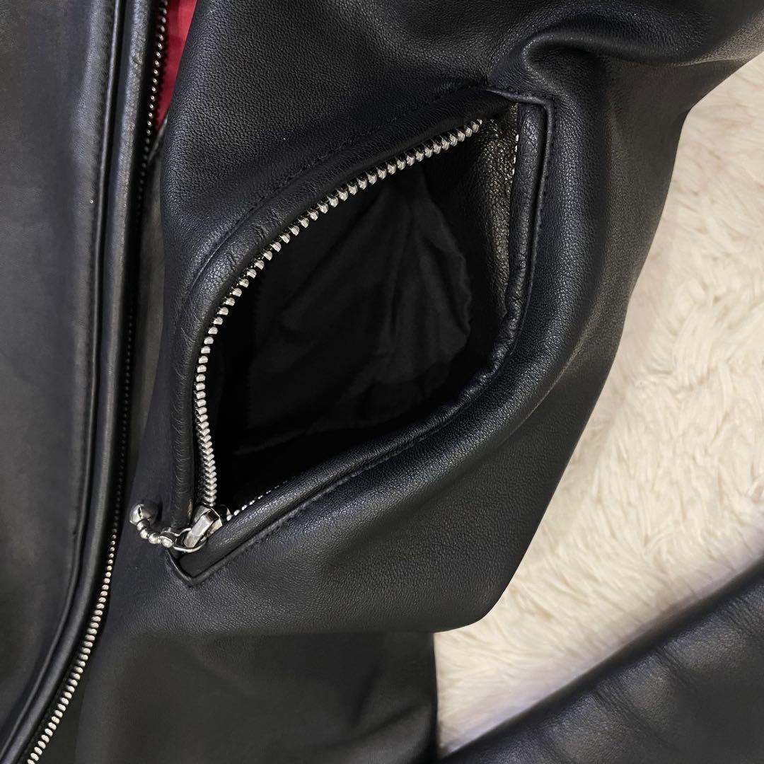 BUFFALO BOBS PUREGOLD ダブルライダース 羊革 ブラック