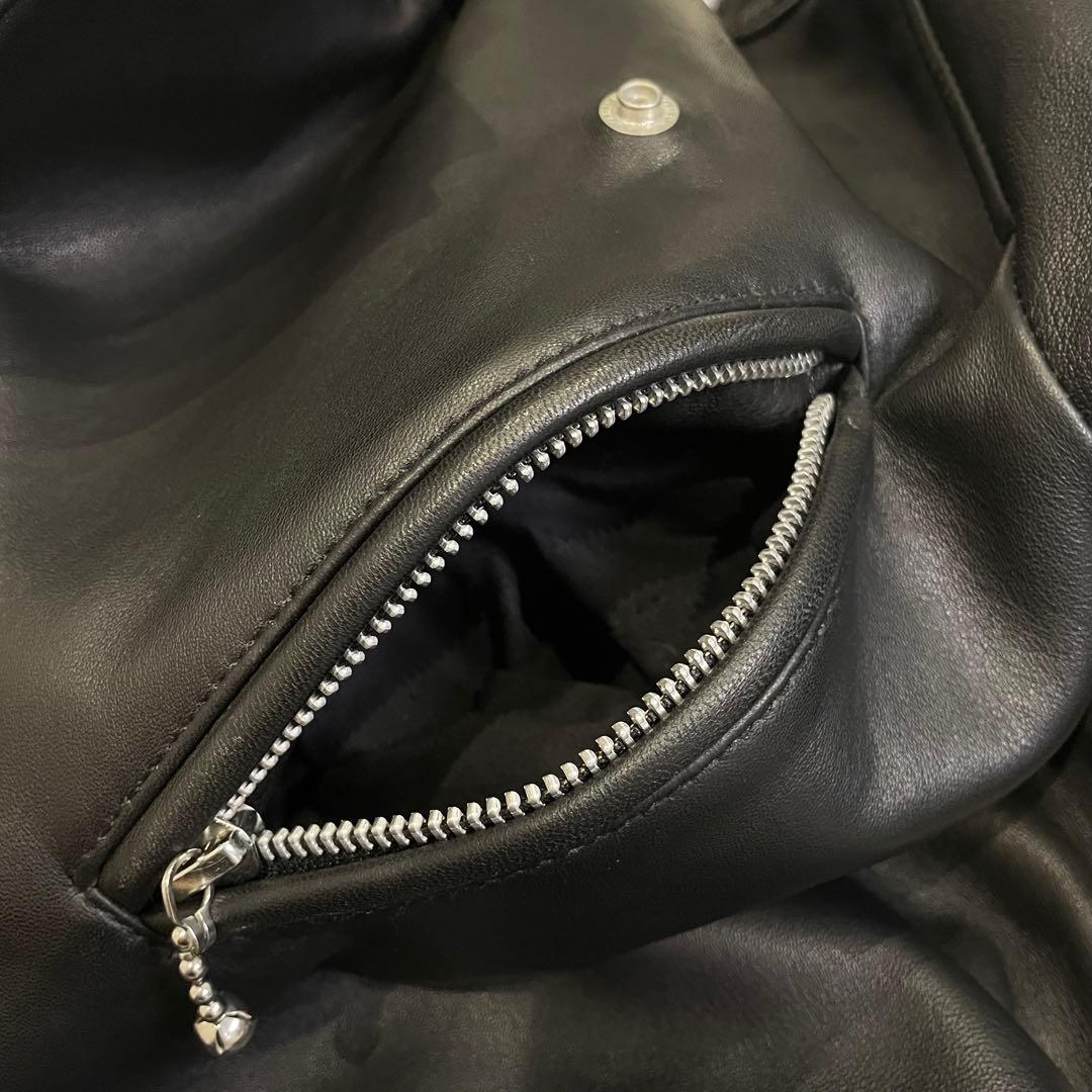 BUFFALO BOBS PUREGOLD ダブルライダース 羊革 ブラック