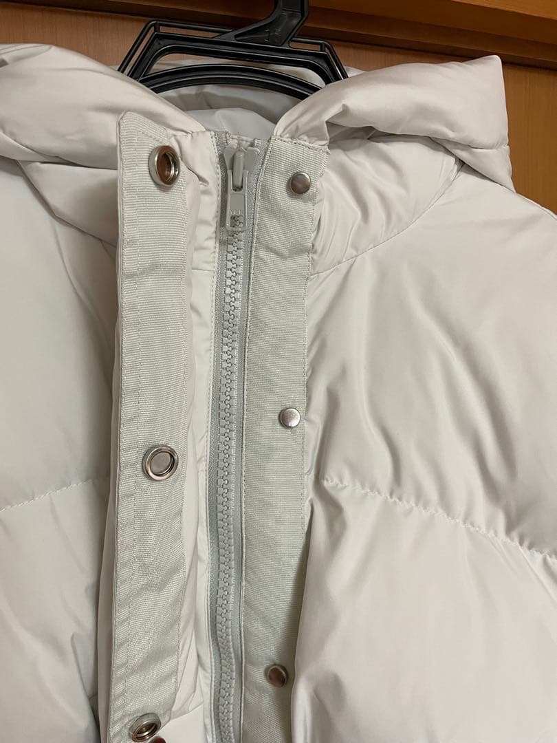 美品　FRAY I.Dフードドロストショートダウンコート　WHT サイズ0