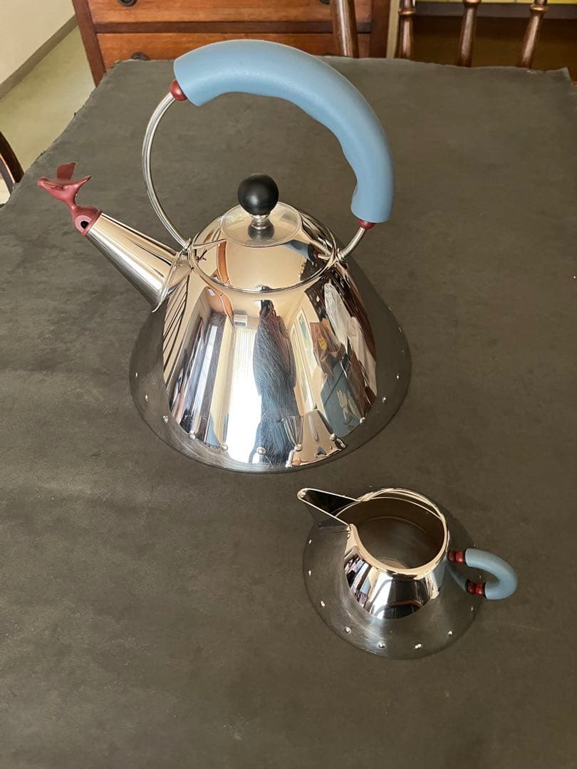 アレッシー　ALESSI バードケトル　ステンレスケトル　、クリーマー2点セット